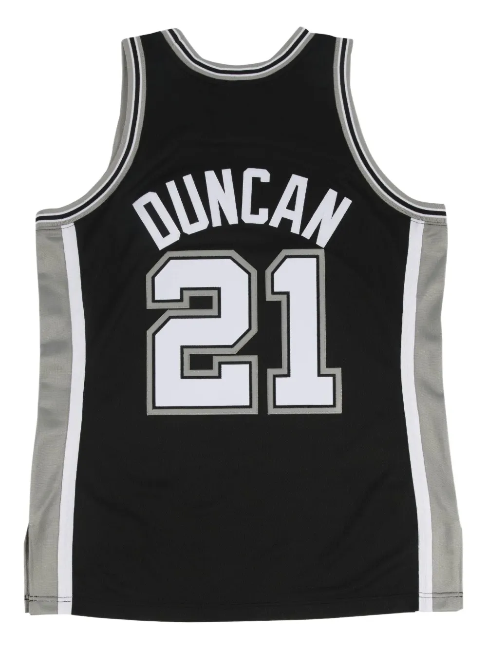 Mitchell & Ness "NBA San Antonio Spurs 02 Tim Duncan" Authentieke jersey top | Zwart | Image 1
