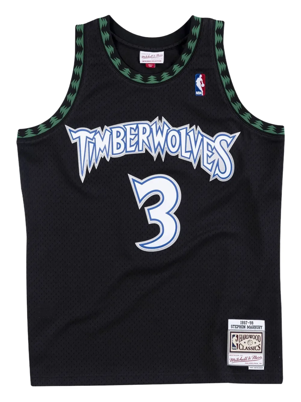 Mitchell & Ness x NBA Minnesota Timberwolves 97 Marbury Swingman tank top - Zwart