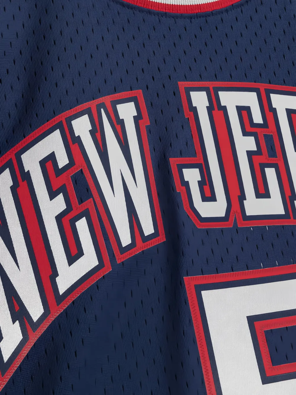 Mitchell & Ness x New Jersey logo-print vest Blauw