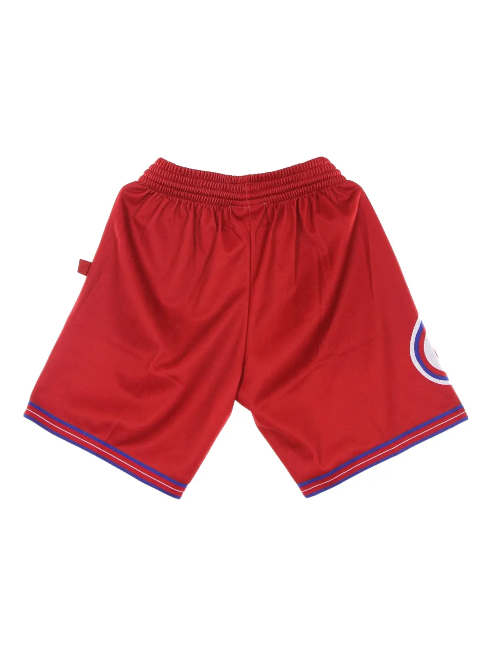 Mitchell & Ness Shorts met logoprint Rood
