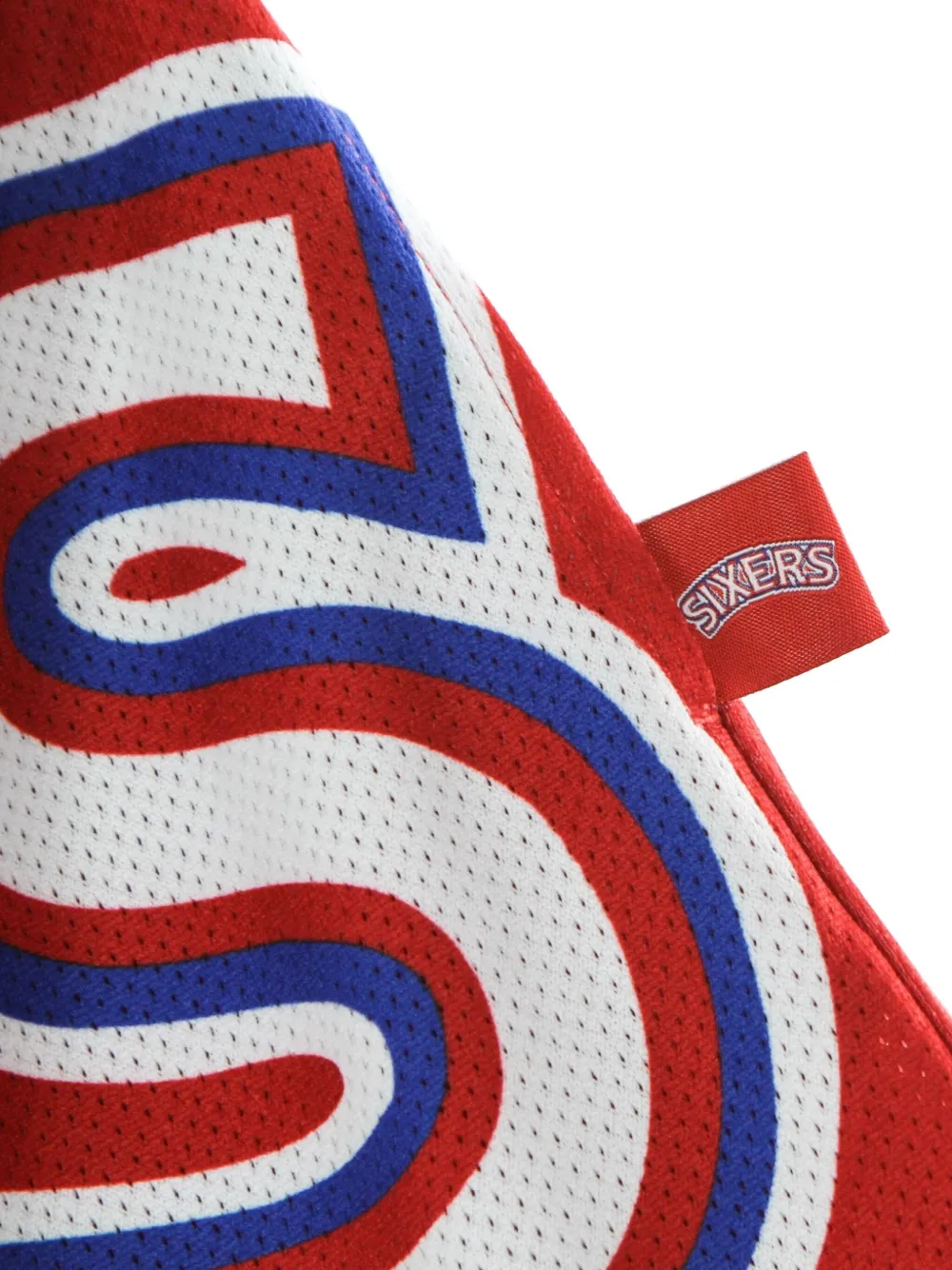 Mitchell & Ness Shorts met logoprint Rood