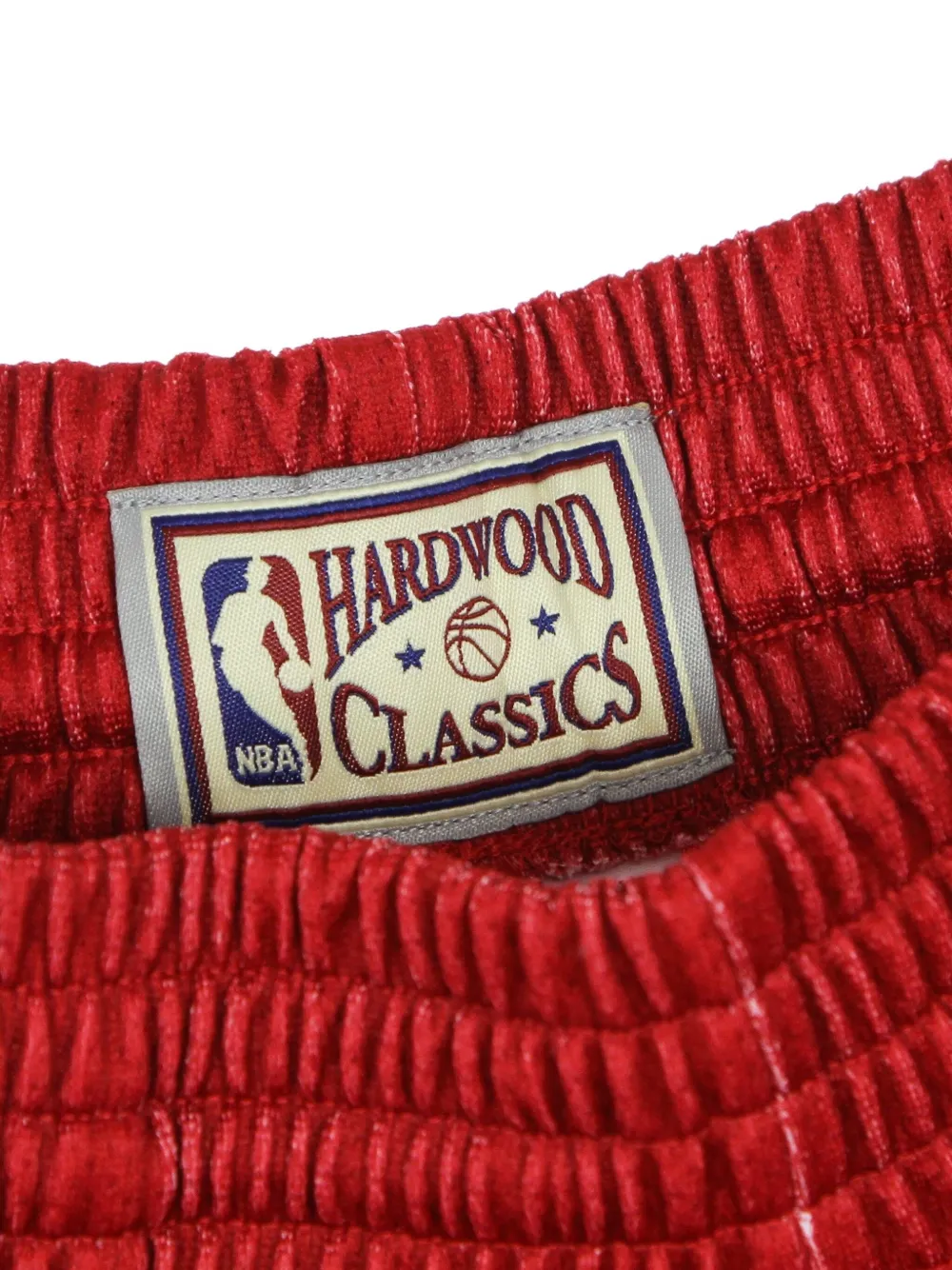 Mitchell & Ness Shorts met logoprint Rood