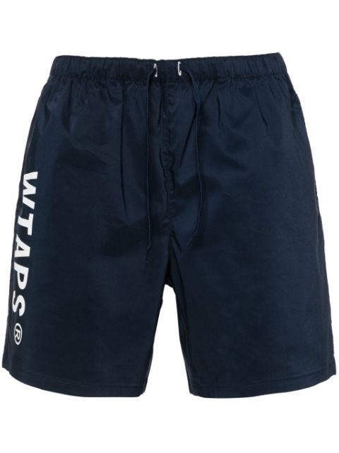 WTAPS logo-print drawstring shorts