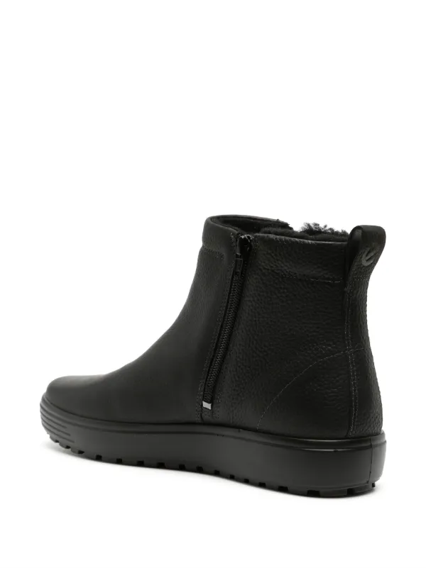 ECCO Soft Tred Leather Boots Black FARFETCH GR