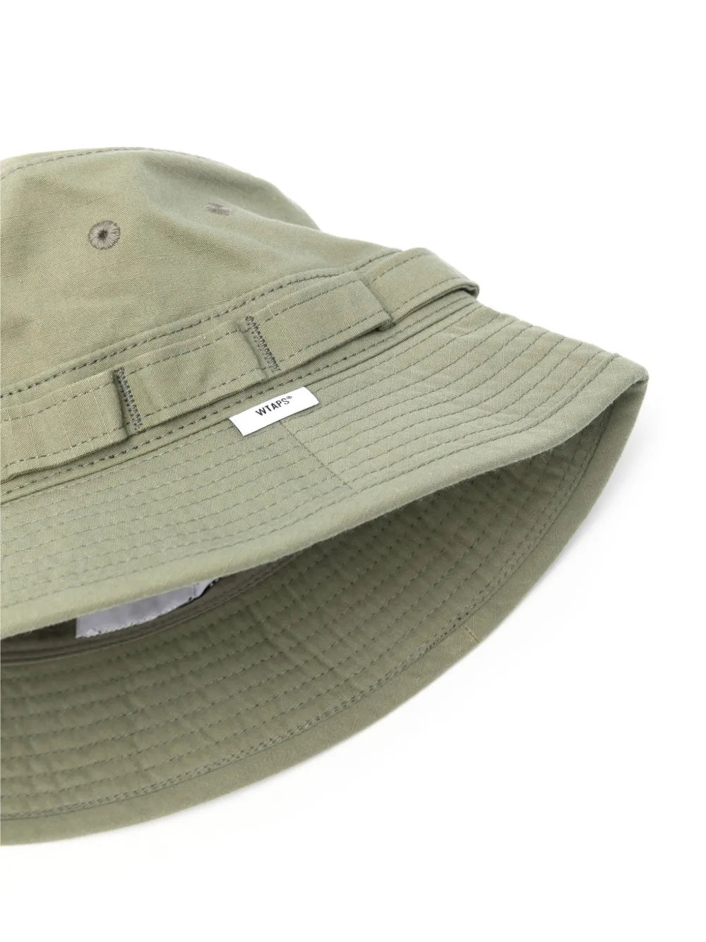 Shop Wtaps Jungle 02 Ripstop Bucket Hat In Green