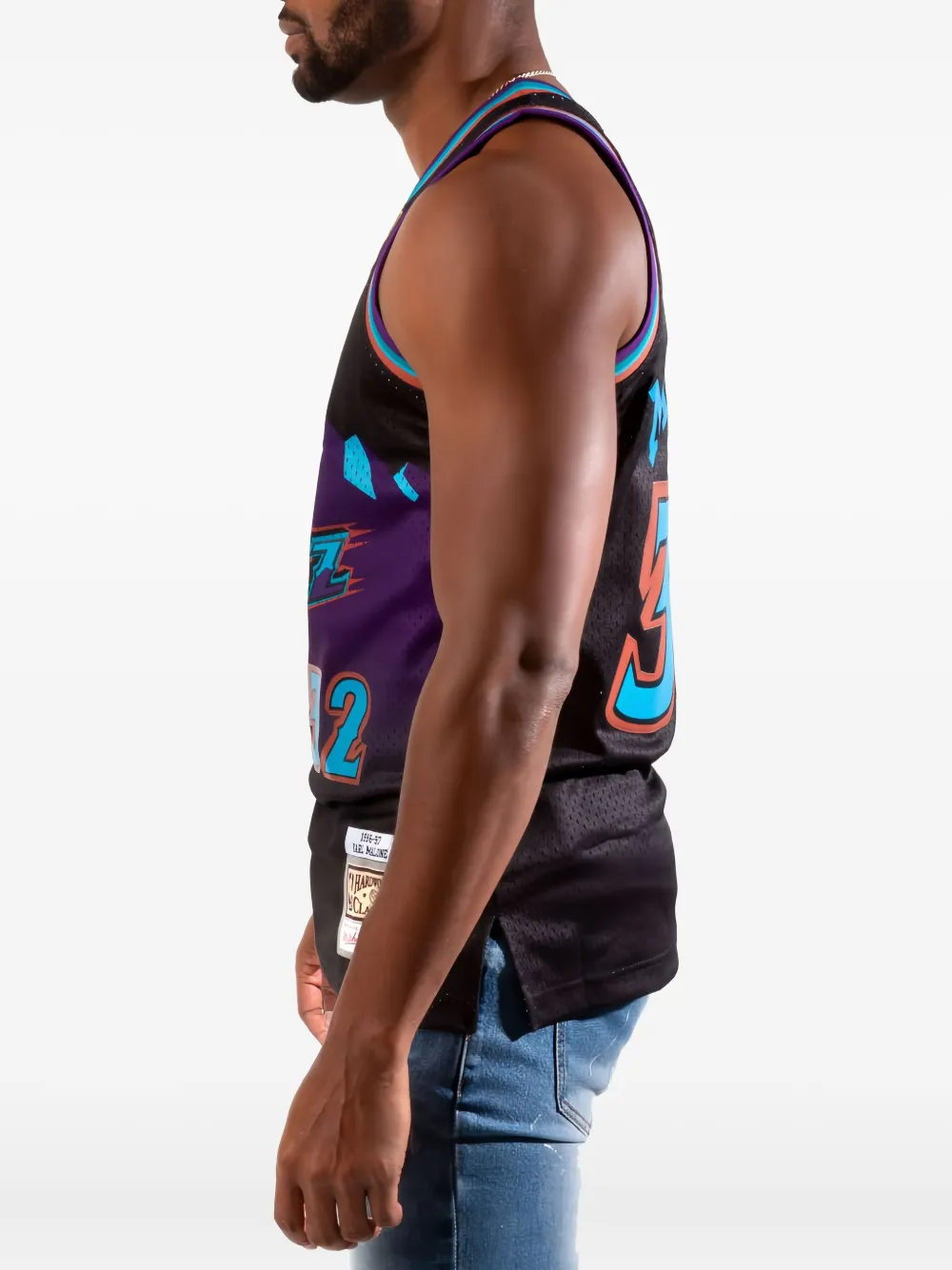 Mitchell & Ness Reload Swingman "NBA Utah Jazz 1996 Karl Malone" t-shirt Zwart