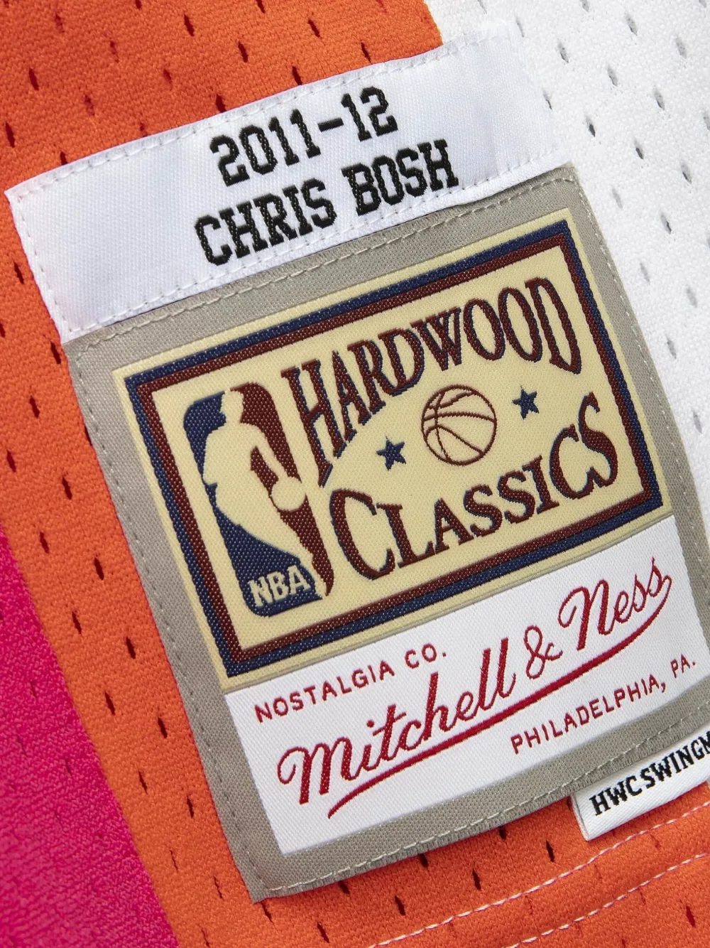 Mitchell & Ness X Nba Miami Heat 2011-12 Swingman Jersey 'chris Bosh 1' In White