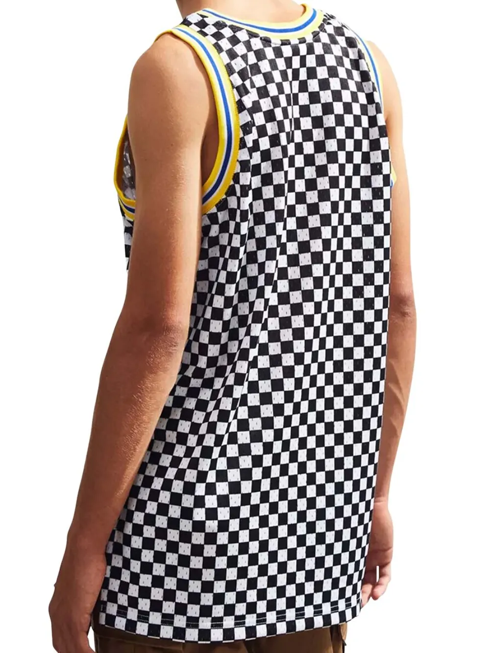 Mitchell & Ness "NBA Golden State Warriors" Swingman geruite spencer Zwart