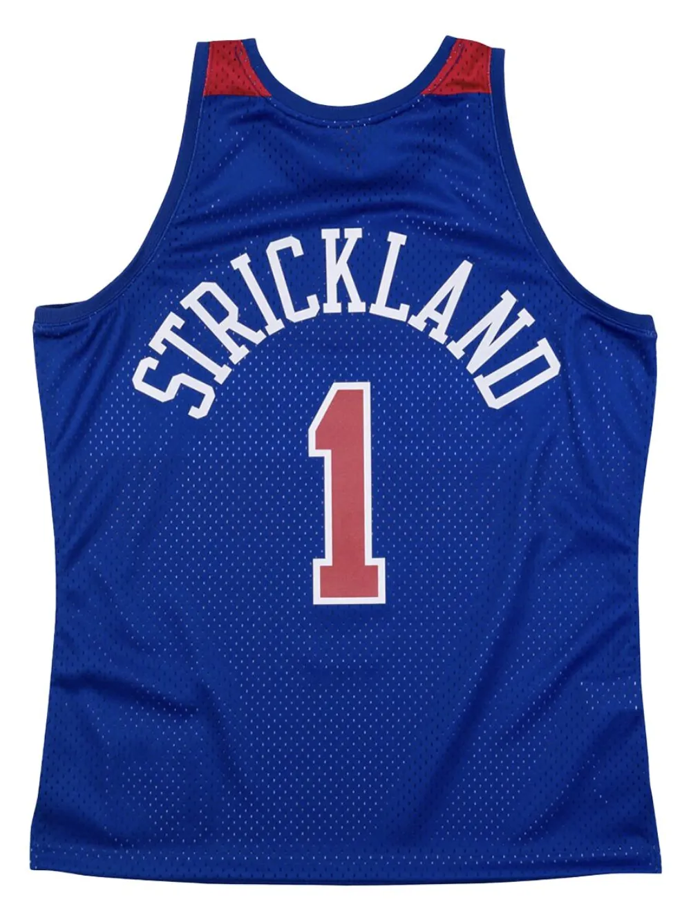 Mitchell & Ness "nba Washington Bullets 96 Rod Strickland" Basketball Jersey In Blue