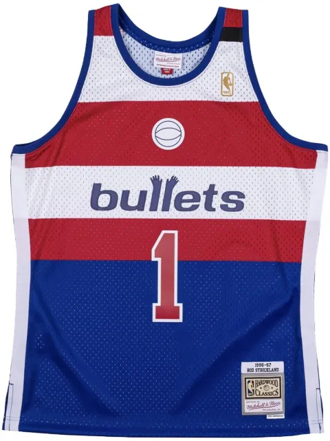 Mitchell & Ness "NBA Washington Bullets 96 Rod Strickland" basketball jersey