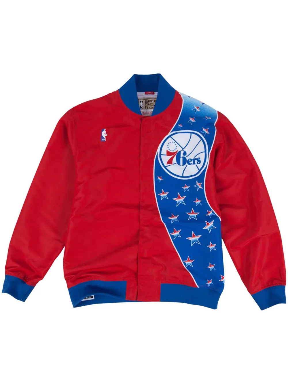Mitchell & Ness "nba Philadelphia 76ers 93-94" Jacket In Red