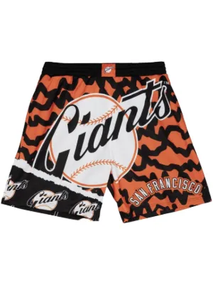 Supreme Vinci Por Noi soccer-print Shorts | Orange | FARFETCH IN