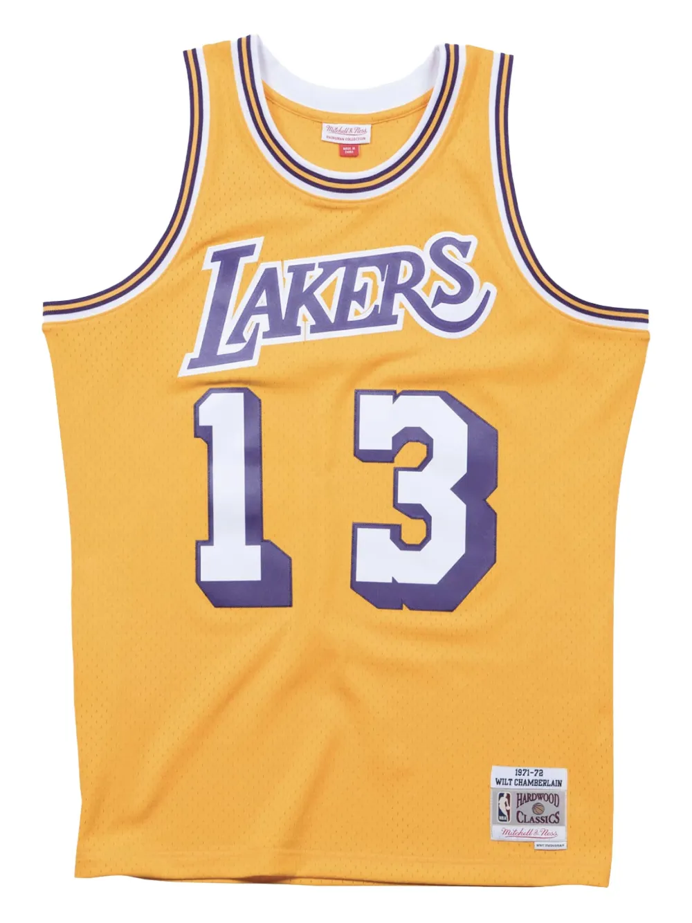 Mitchell & Ness camiseta Lakers 71-72 Wilt Chamberlain Swingman en colaboración con NBA | amarillo | Image 1