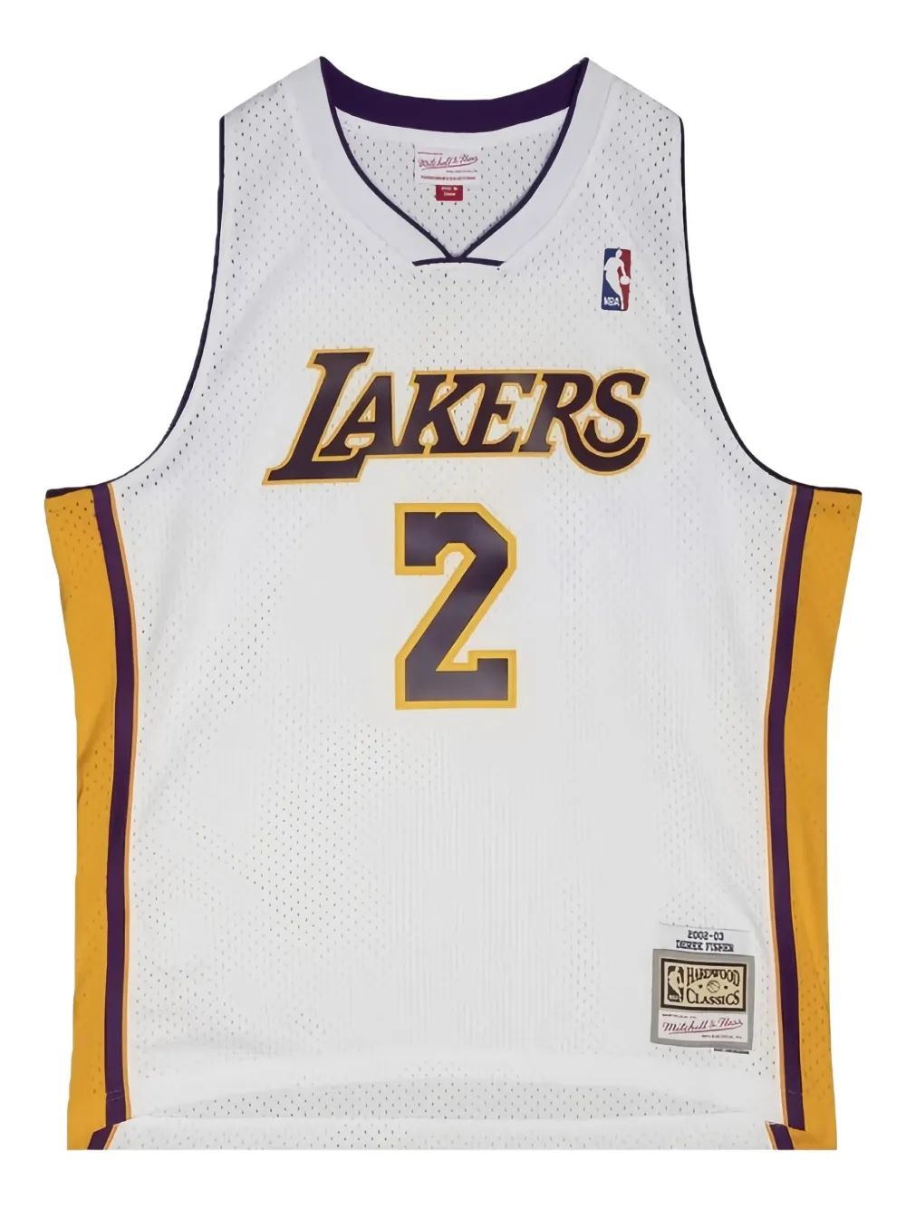 Mitchell & Ness Alternate Jersey "NBA LA Lakers 2002 Derek Fisher" t-shirt Beige