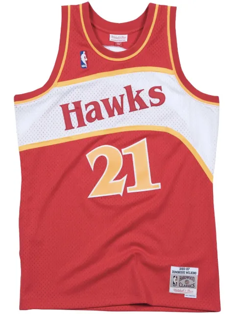 Mitchell & Ness "NBA Atlanta Hawks 86 Dominique Wilkins" Swingman Road jersey vest top