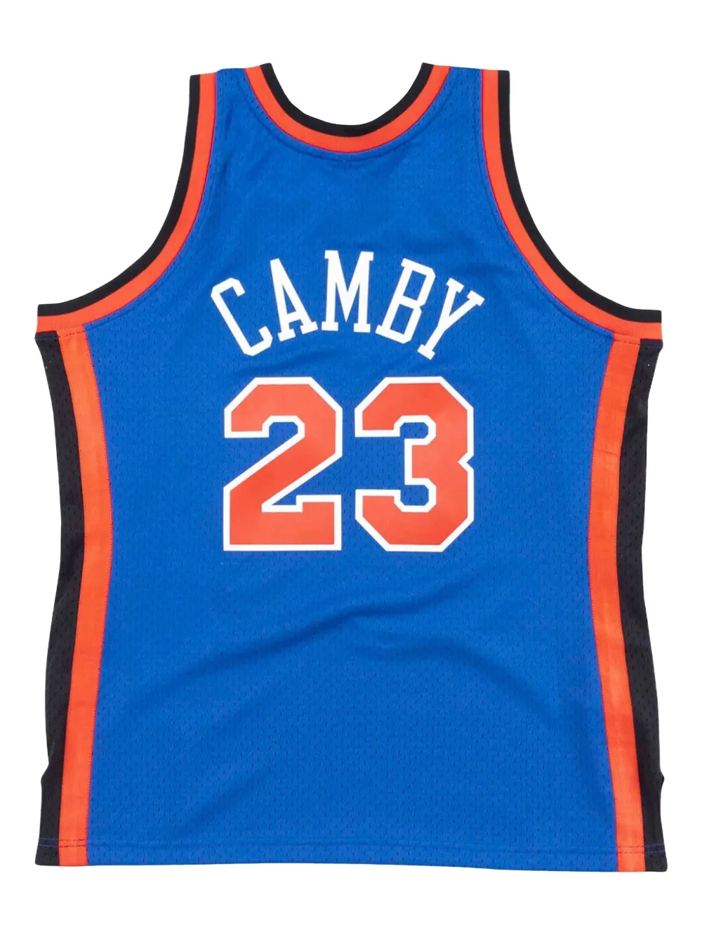 Mitchell & Ness x NBA New York Knicks 98-99 Marcus Camby Swingman tanktop - Blauw