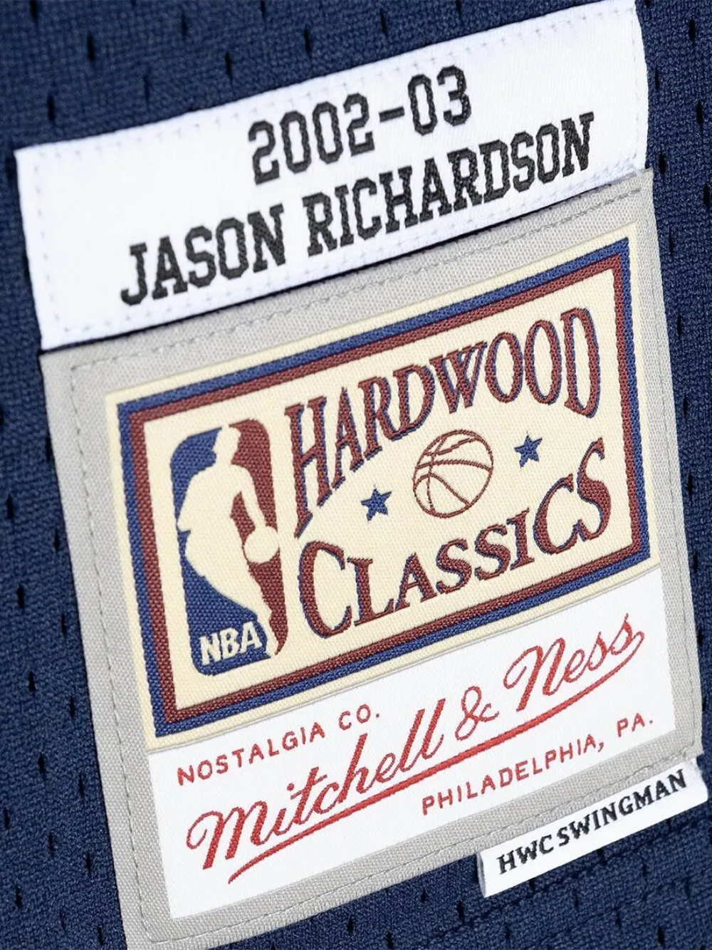 MITCHELL & NESS "NBA GOLDEN STATE WARRIORS 2002 JASON RICHARDSON" JERSEY VEST TOP