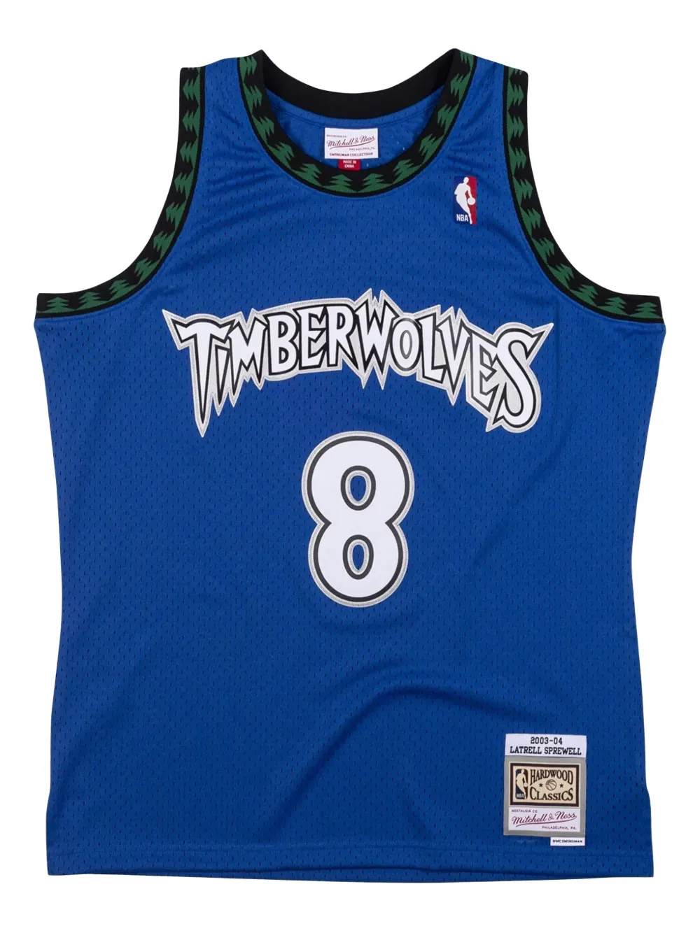 Mitchell & Ness Swingman Jersey "NBA Minnesota Timberwolves 2003 Latrell Sprewell" t-shirt Blauw