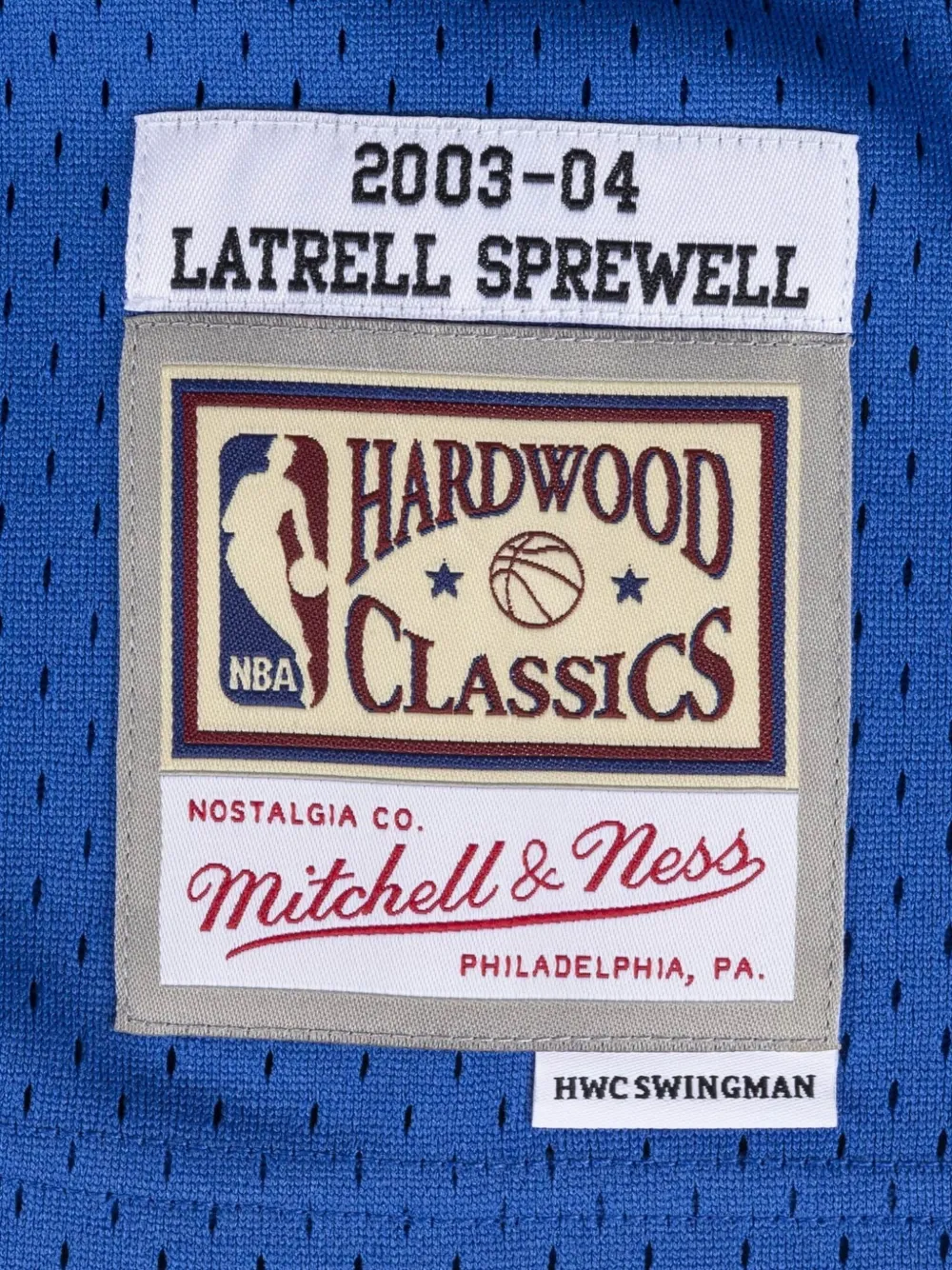 Mitchell & Ness Swingman Jersey "NBA Minnesota Timberwolves 2003 Latrell Sprewell" t-shirt Blauw