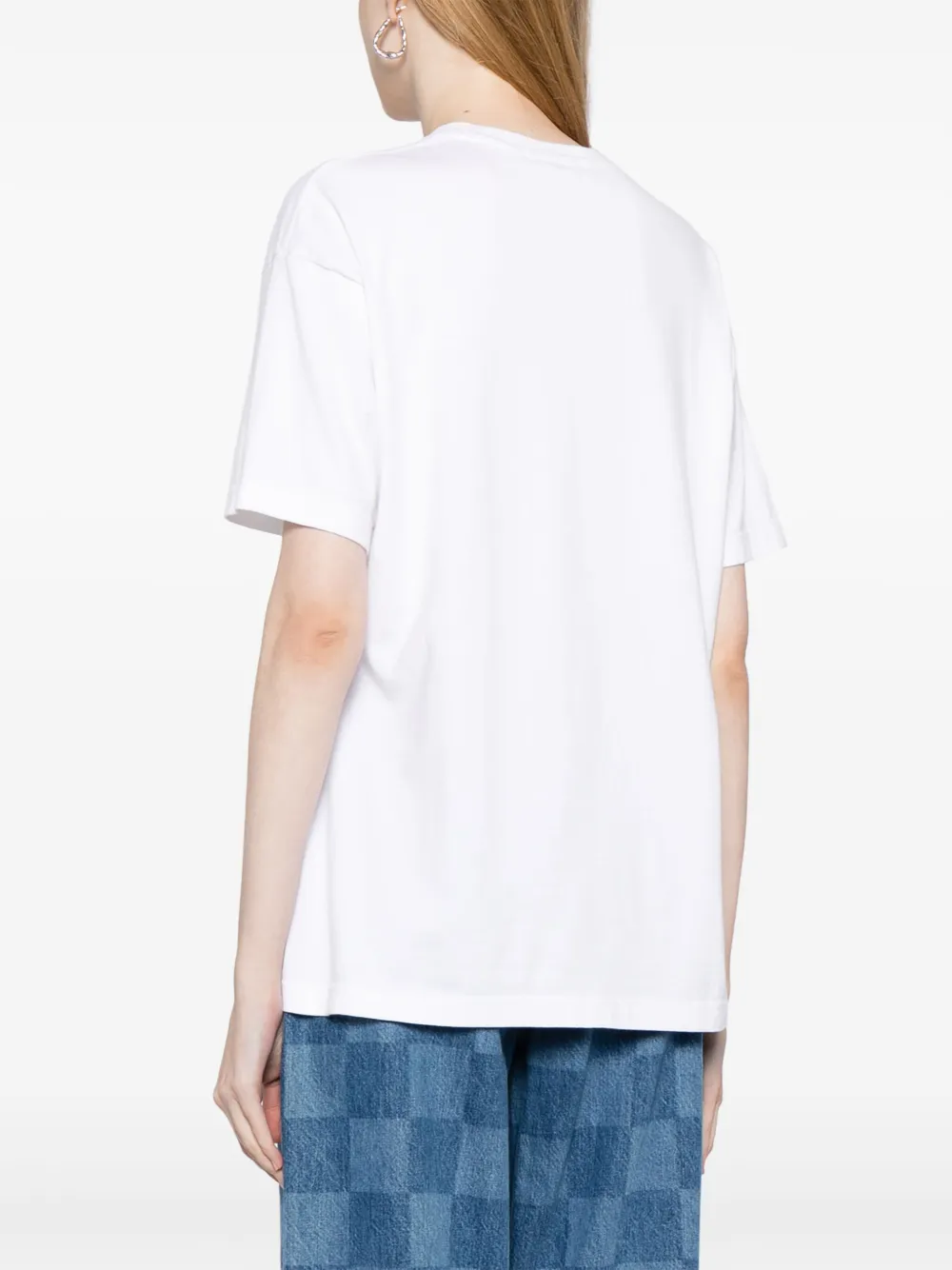 Shop Undercover Logo-print Cotton T-shirt In White