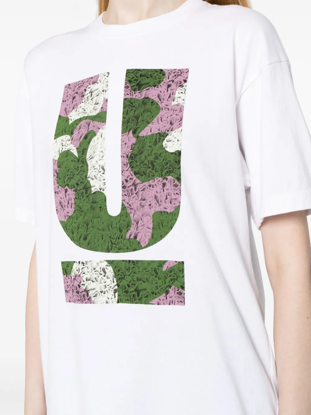 Shop Undercover Logo-print Cotton T-shirt In White