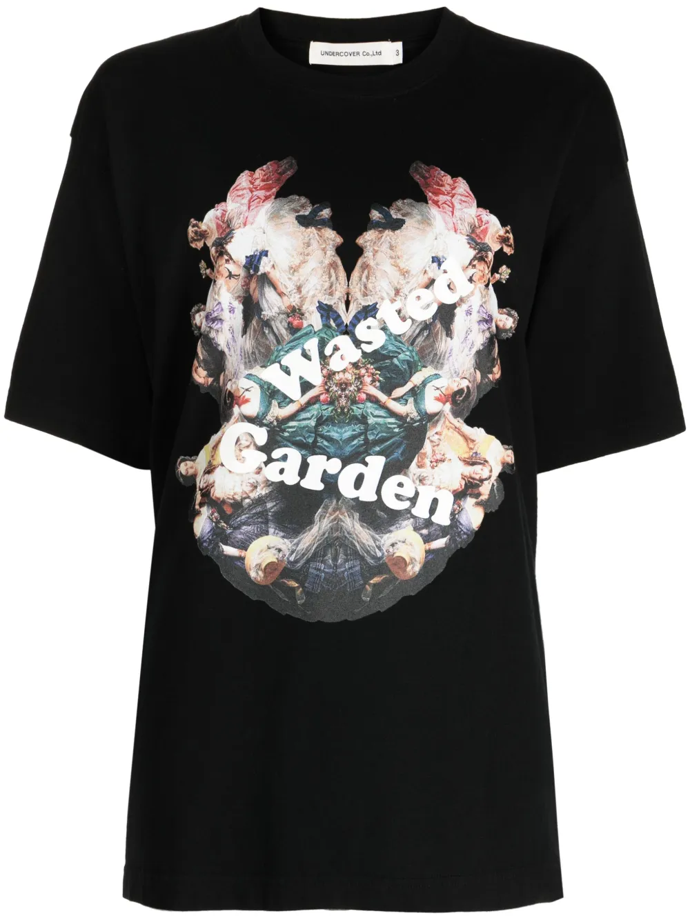 Undercover Wasted Garden cotton T-shirt | Black | Image 1