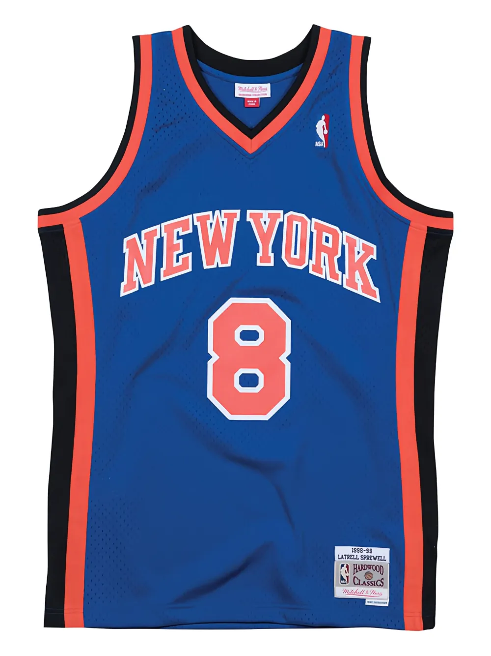 Mitchell & Ness Swingman Road "NBA NY Knicks 98-99 Latrell Sprewell" vest Blauw
