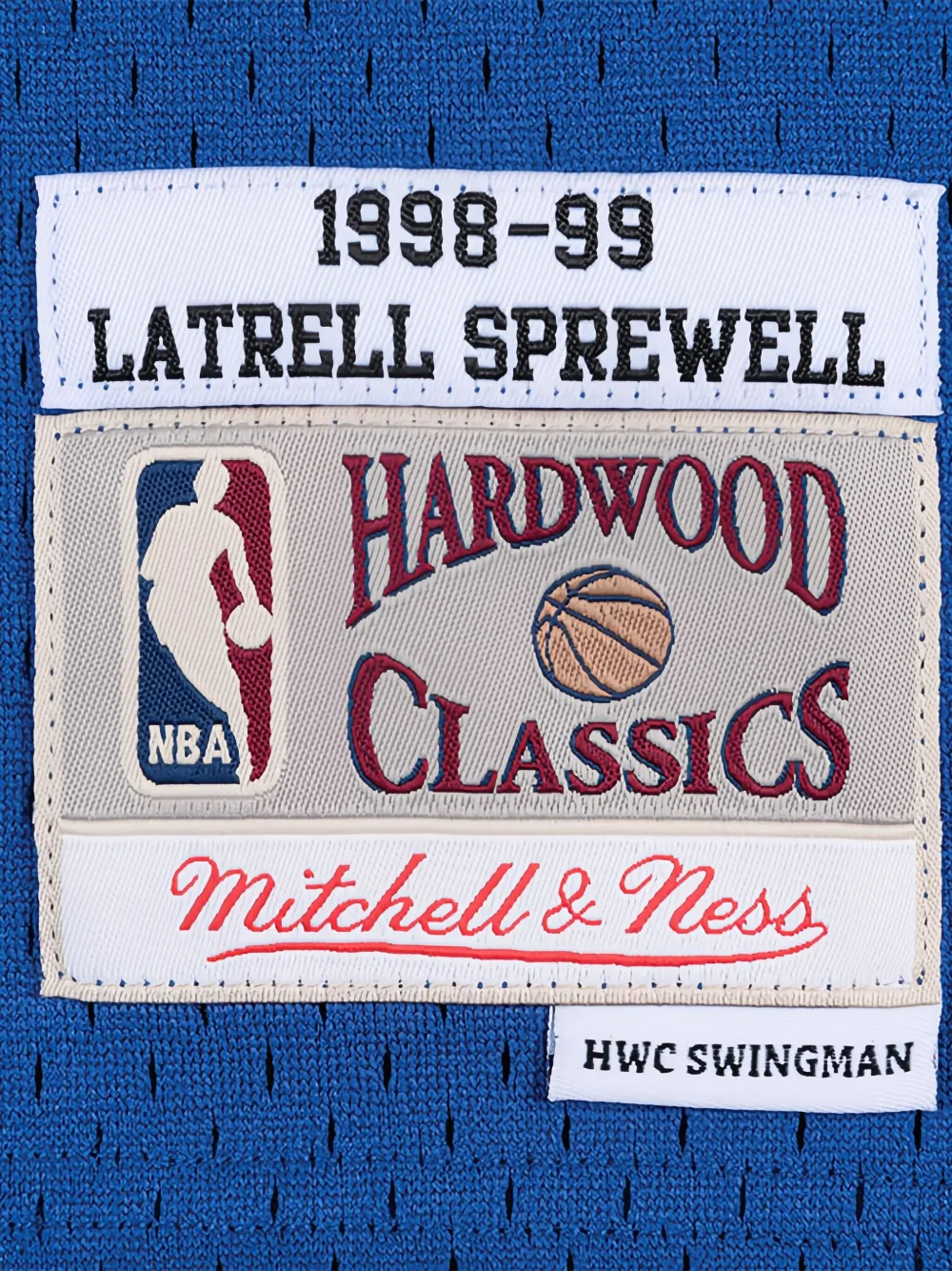 Mitchell & Ness Swingman Road "NBA NY Knicks 98-99 Latrell Sprewell" vest Blauw