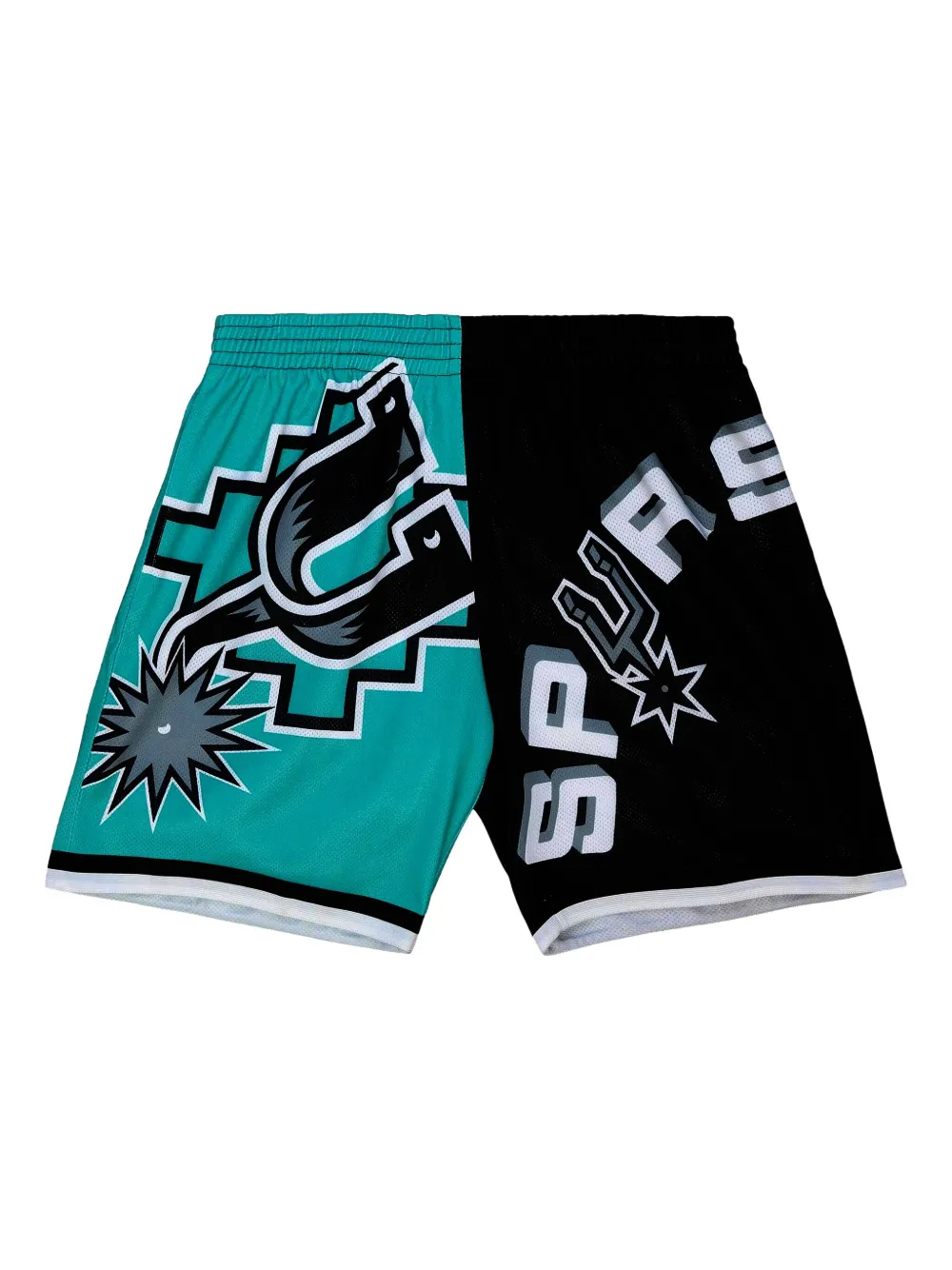 Mitchell & Ness San Antonio Spurs Big Face 5.0 shorts | Black | Image 1