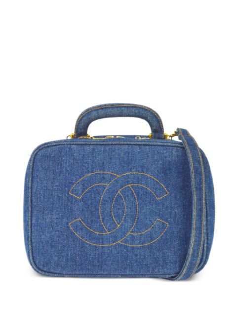 HOT SALE CHANEL 1997 CC stitch Vanity handbag Women