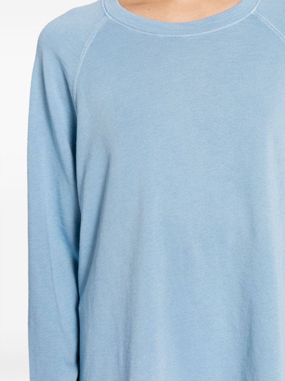 James Perse french-terry cotton sweatshirt Blauw