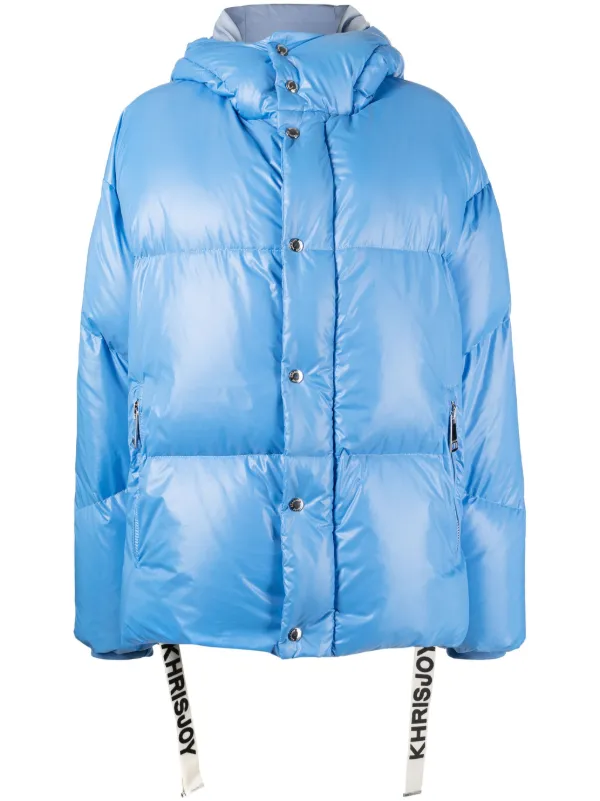 Khrisjoy Khrisman フーデッド パデッドジャケット | ブルー | FARFETCH JP