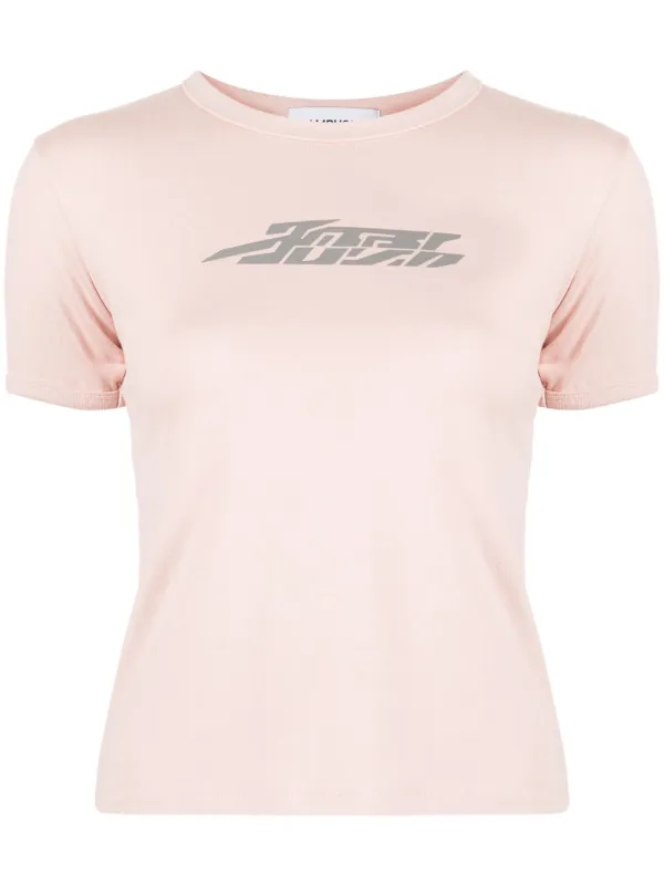 AMBUSH フロックロゴ Tシャツ | ピンク | FARFETCH JP