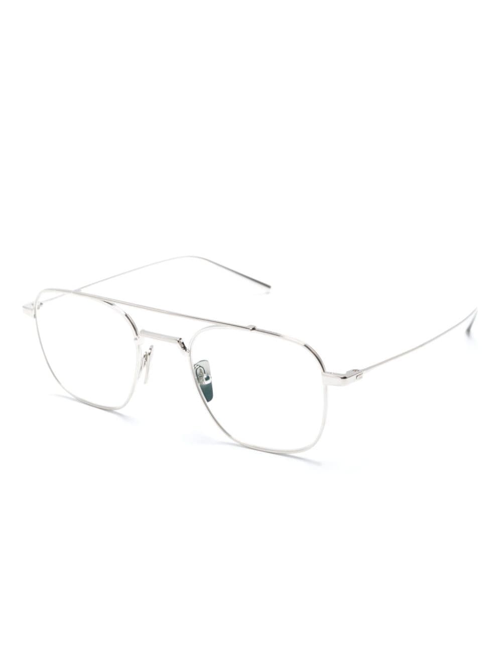Shop Dita Eyewear Artoa Pilot-frame Glasses In Silber
