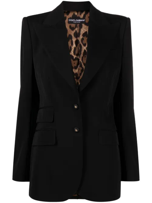 Blazer à simple boutonnage - Dolce & Gabbana - Modalova