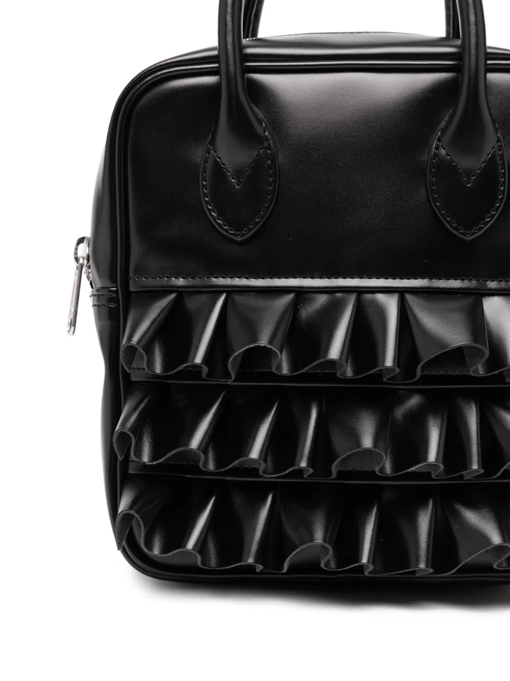 Comme Des Garçons Girl Shopper met ruches Zwart