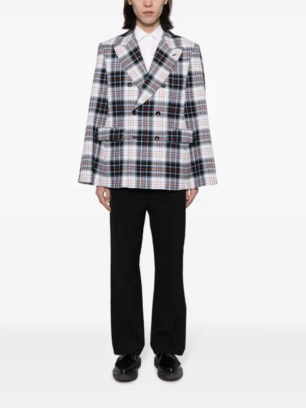 Comme Des Garçons Homme Plus チェック ジャケット | ブラック