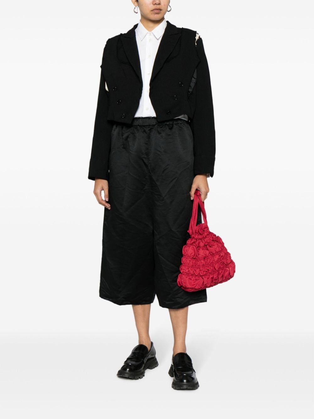 Comme Des Garçons Comme Des Garçons drop crotch wide-leg trousers - Zwart