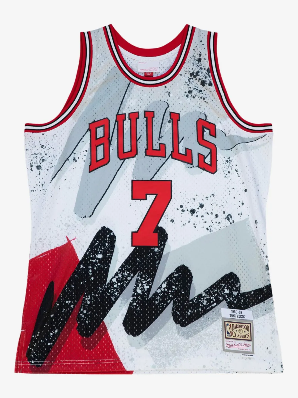 Mitchell & Ness Toni Kukoc NBA Chicago Bulls 1997 Hyper Hoops Swingman tank top | White | Image 1