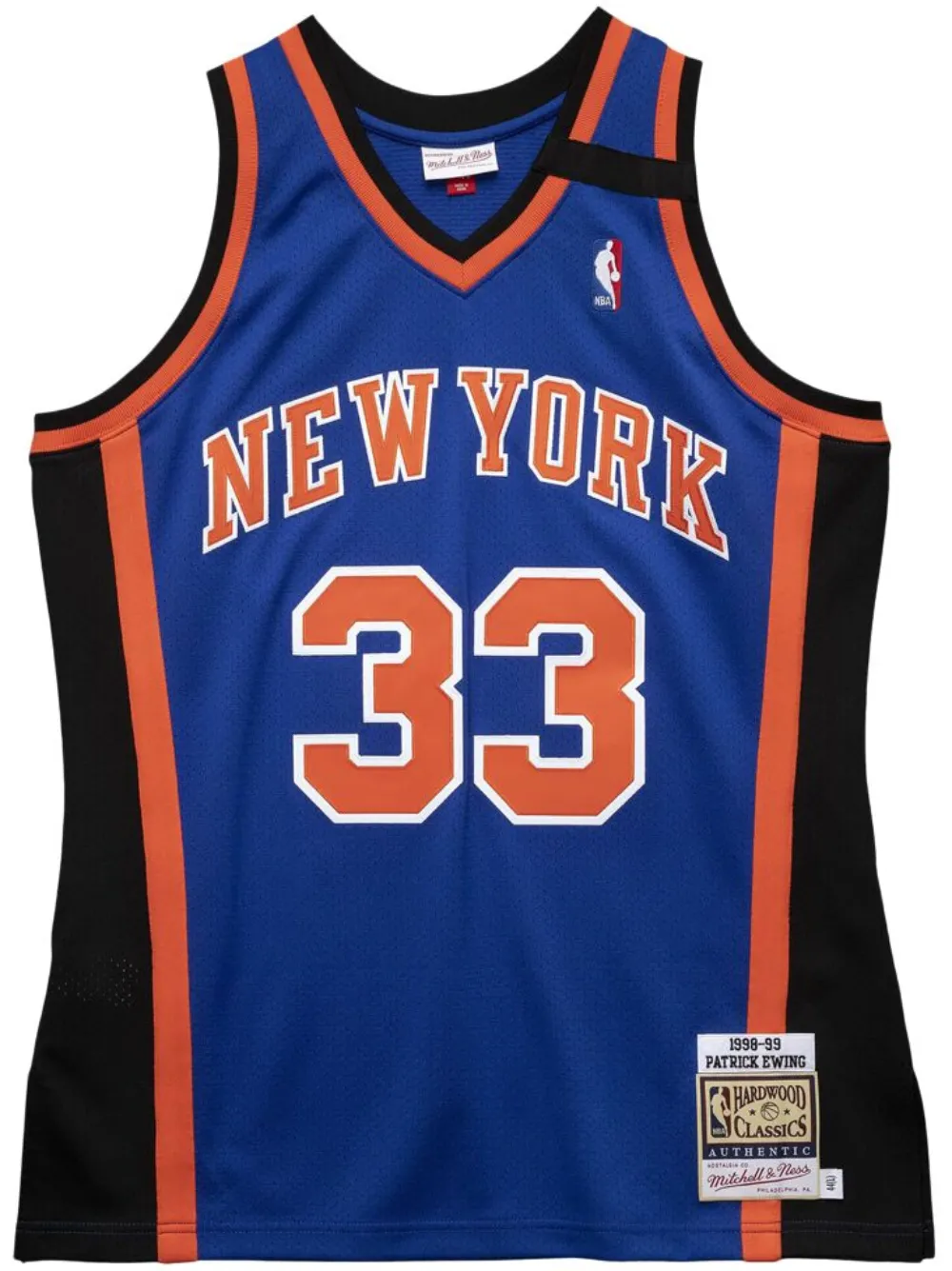 Mitchell & Ness NBA NY Knicks 98 Patrick Ewing authentic jersey shirt Blauw