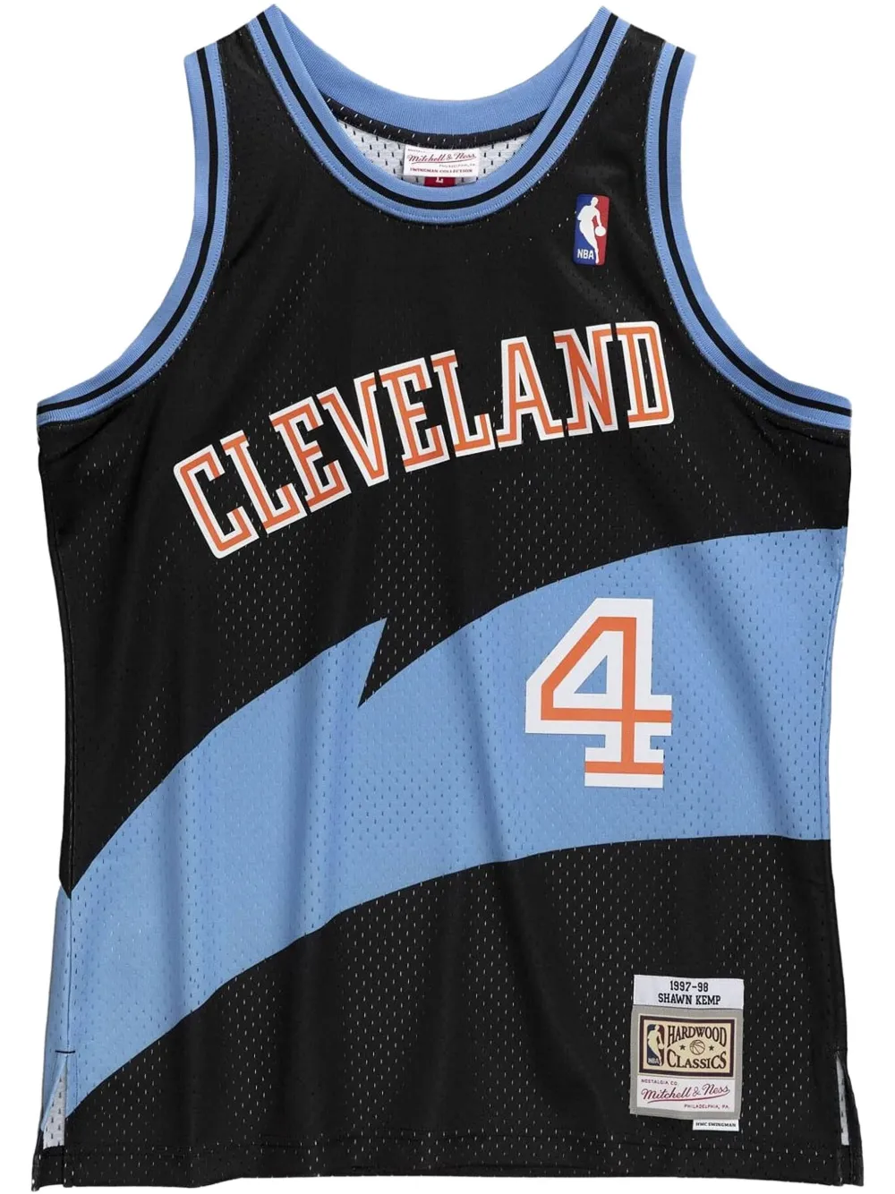 Mitchell & Ness Swingman Jersey "NBA Cleveland Cavaliers 97 Shawn Kemp" t-shirt Zwart