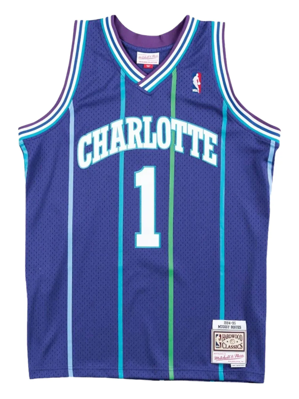 Mitchell & Ness x NBA Hornets 94 Muggsy Bogues Swingman Alternate tank top | Purple | Image 1