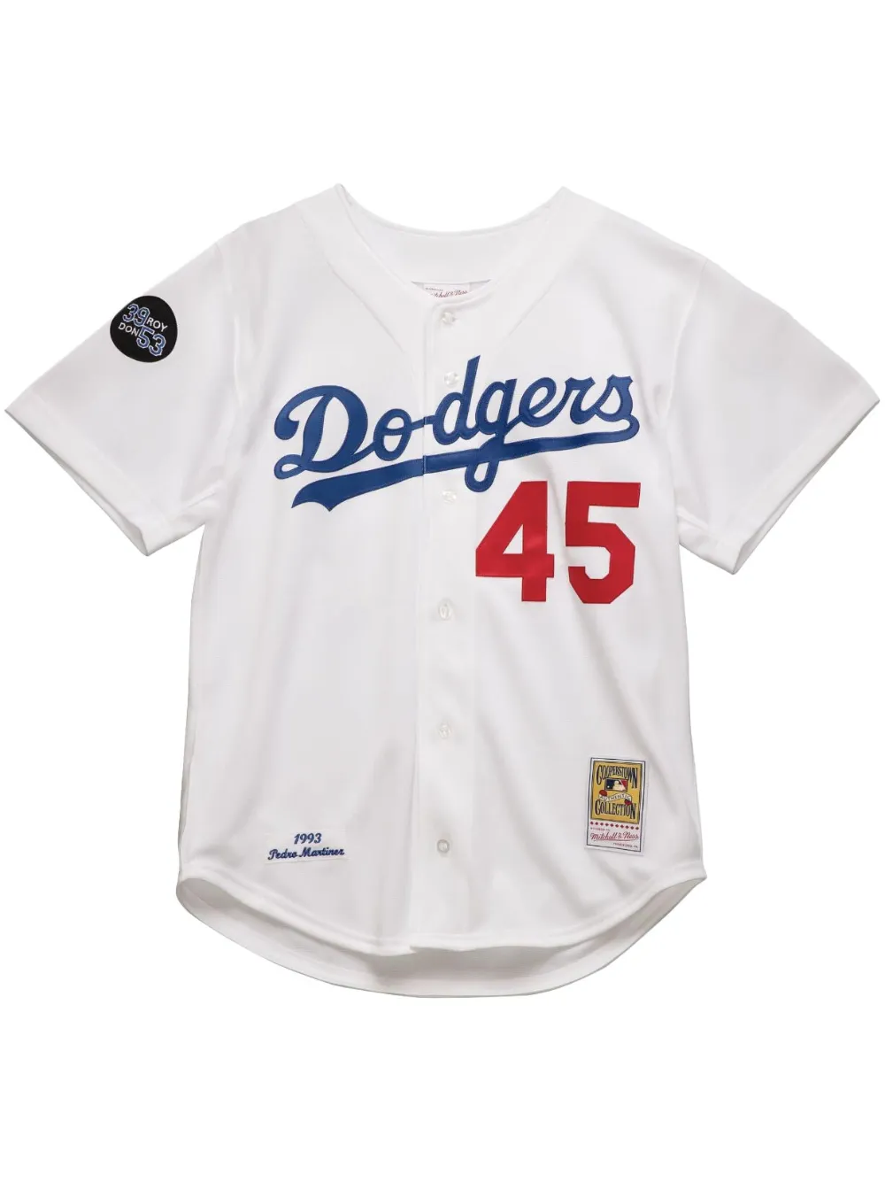 Mitchell & Ness "MLB Los Angeles Dodgers 1993 Pedro Martinez" Authentic jersey T-shirt | White | Image 1