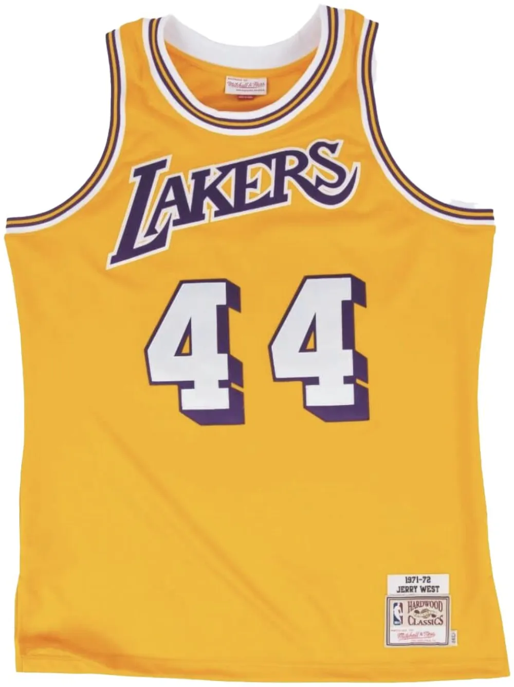 Mitchell & Ness "NBA LA Lakers 71 Jerry West" Authentic jersey vest top | Yellow | Image 1