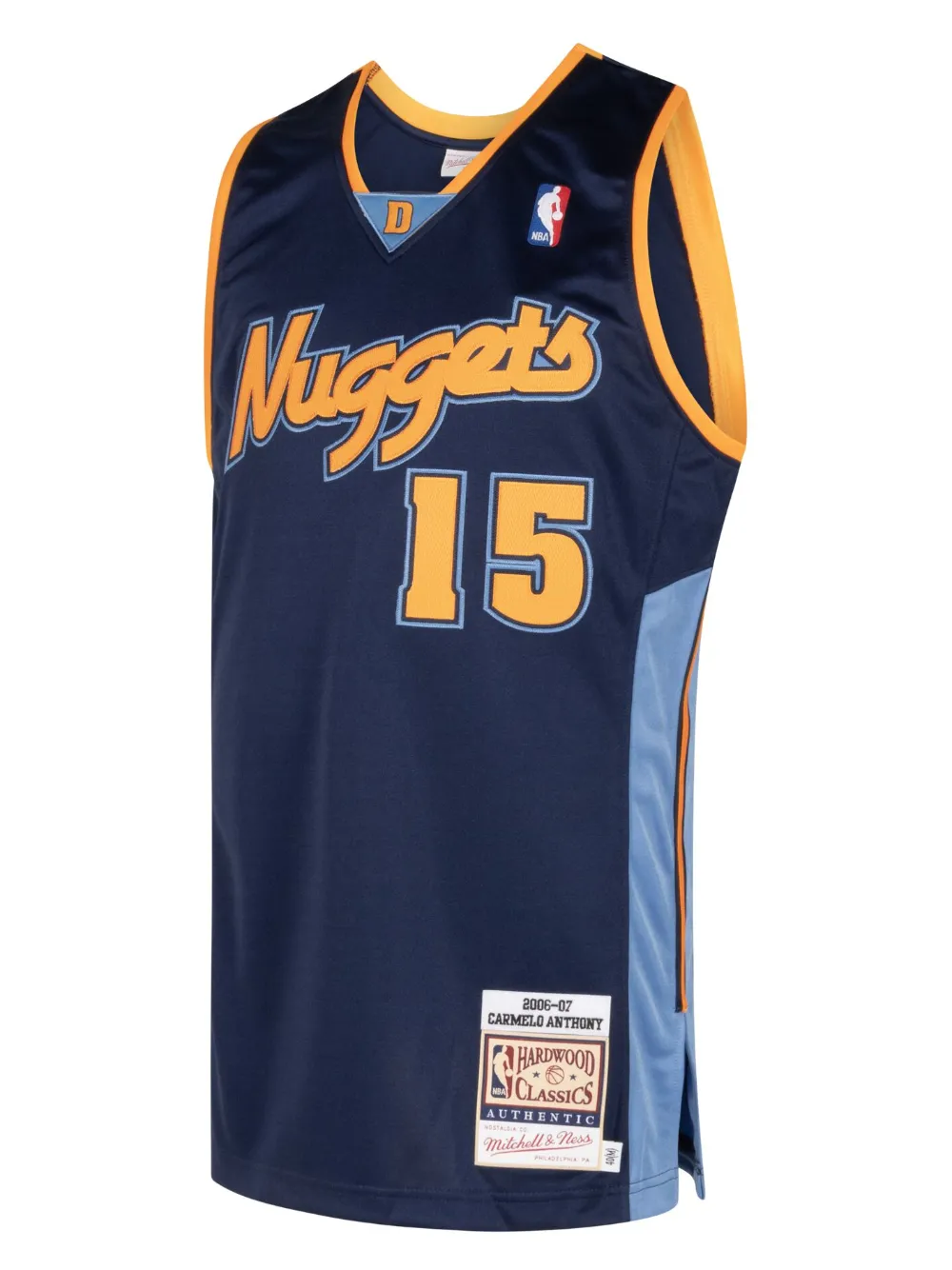 Mitchell & Ness Fanatics Authentic "NBA Denver Nuggets 2006 Carmelo Anthony" tanktop Blauw