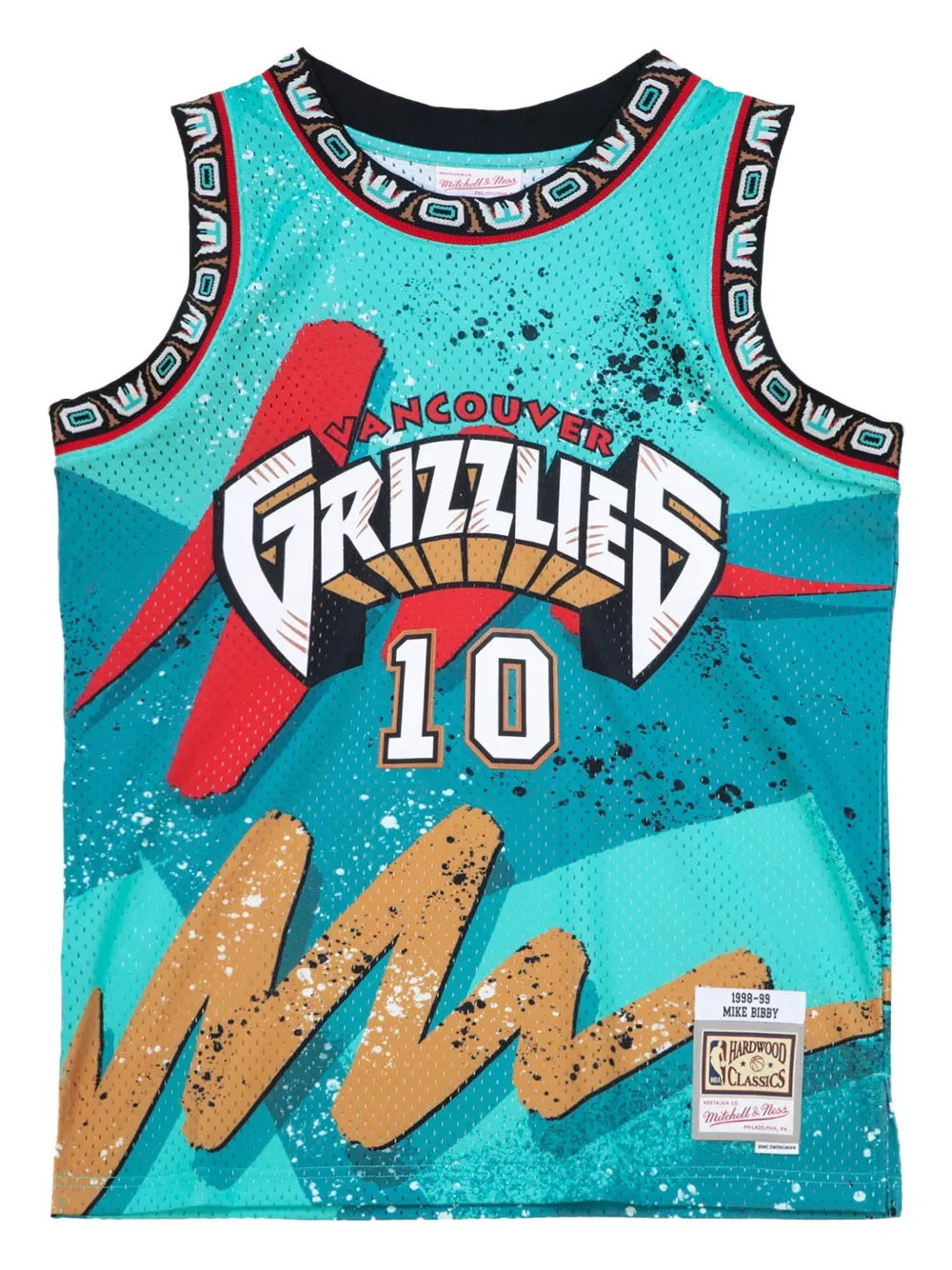 Mitchell & Ness Mike Bibby NBA Vancouver Grizzlies 1998/99 Swingman tank top | Green | Image 1