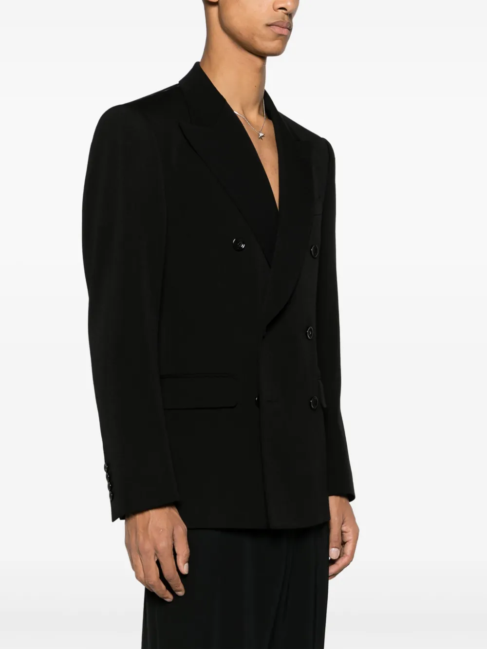 Dolce & Gabbana Blazer met dubbele rij knopen Zwart