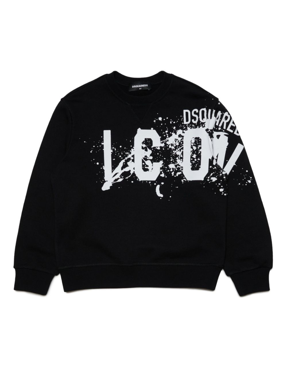 Dsquared2 Kids Sweater met logoprint Zwart