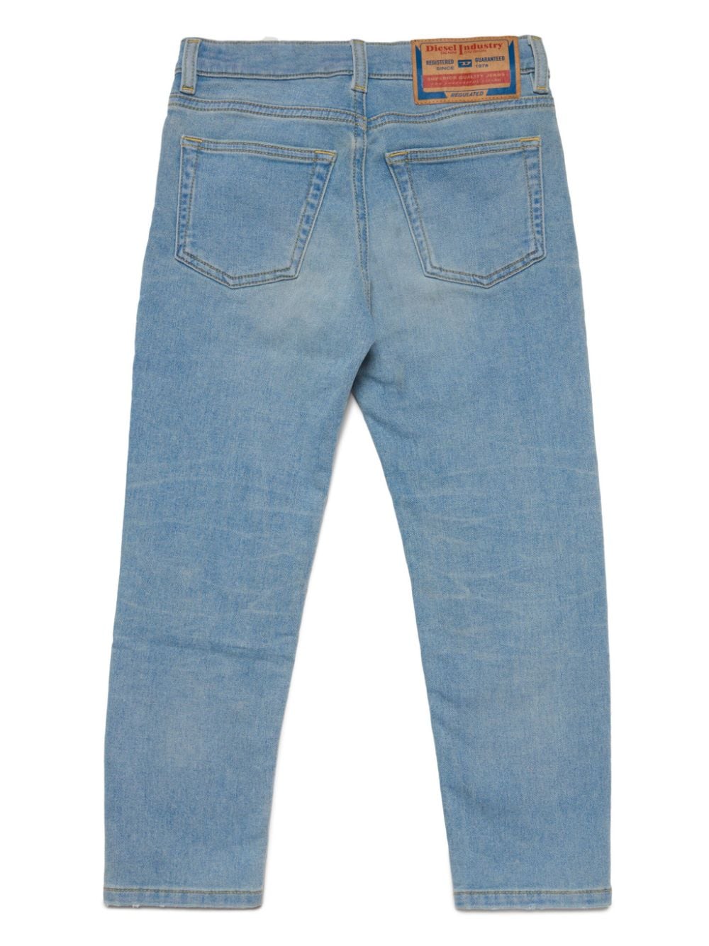 Image 2 of Diesel Kids jeans rectos con parche del logo