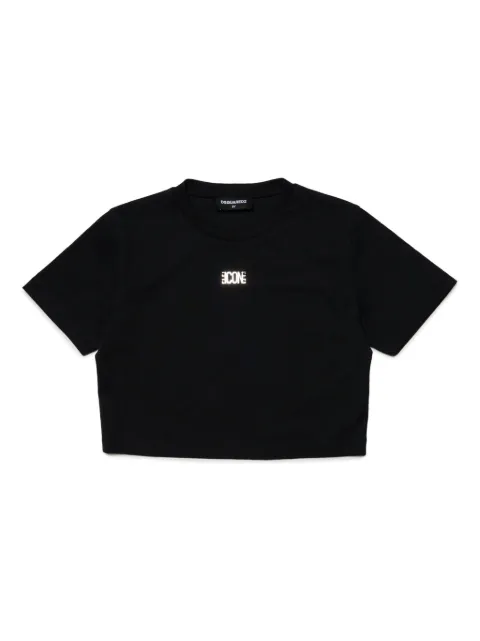 DSQUARED2 KIDS logo-plaque crew-neck T-shirt